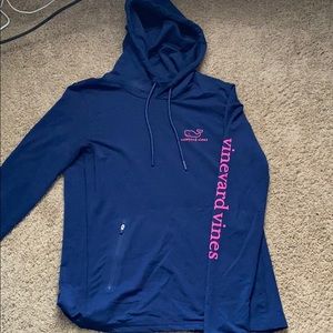 vineyard vines navy long sleeve performance top